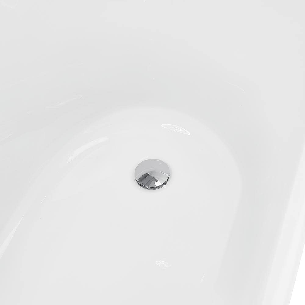 Tubs And Whirlpools 60" x 28" Soaking Fiberglass Bathtub