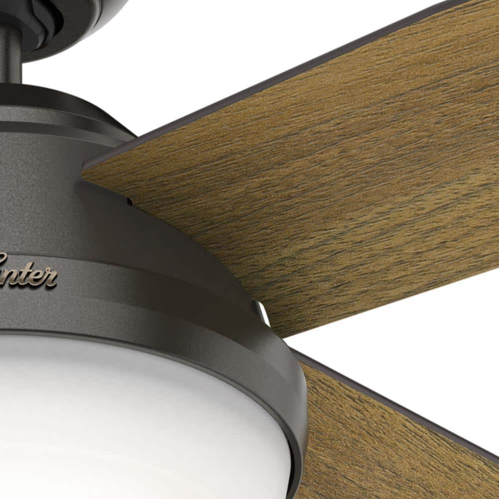 Noble Bronze 52" Contemporary Ceiling Fan with LED Light and Remote