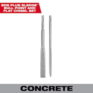 SLEDGE SDS-PLUS Bull Point and Flat Chisel Set (2-Pack)