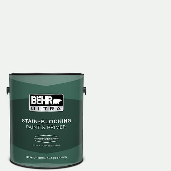 BEHR ULTRA 1 gal. #ECC-65-2 Mineral Spring Extra Durable Semi-Gloss Enamel Interior Paint & Primer