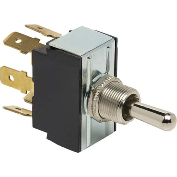 CH Cole Hersee Toggle Switch, ON-OFF-ON DPDT, Retail Pkg