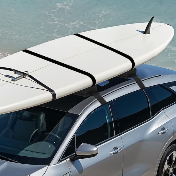 Soft Roof Rack Pads, 15.5 in. Universal Car Roof Rack Pads, 176 lbs. Loading Capacity Luggage Kayak Carrier