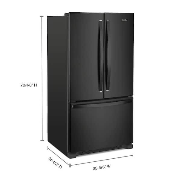 Whirlpool French Door Fridge (WRFF3036RB) - Black Whirlpool French Door Fridge (WRFF3036RB) - Black