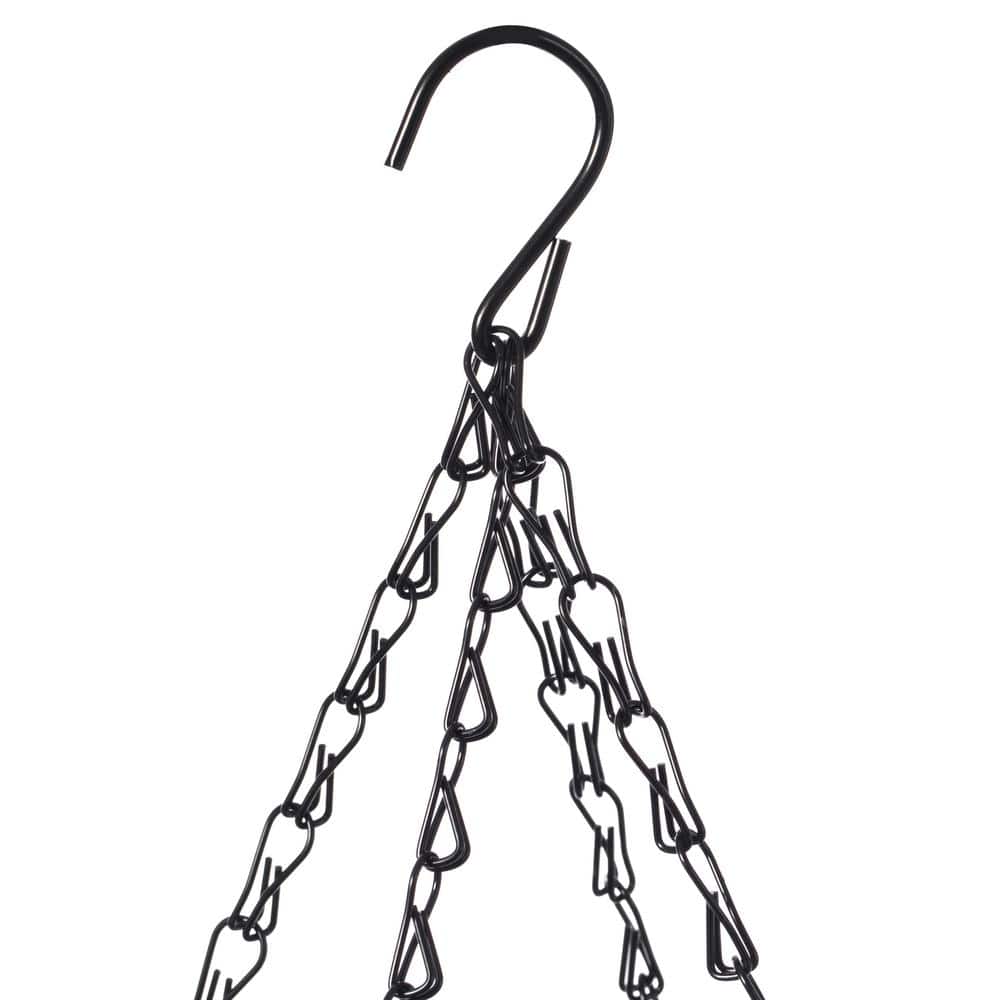 Black Durable Plastic Lace Hanging Outdoor Flower Planter