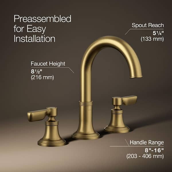 KOHLER Paces 8 in. Widespread Double Handle Bathroom Faucet with