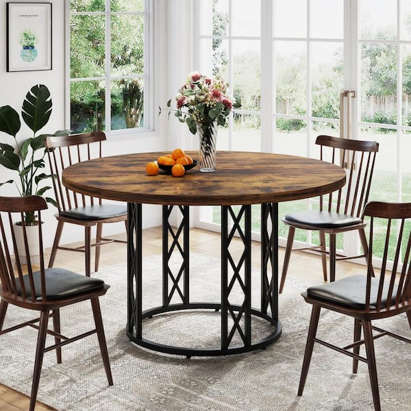 Tall round dining table for 4 discount