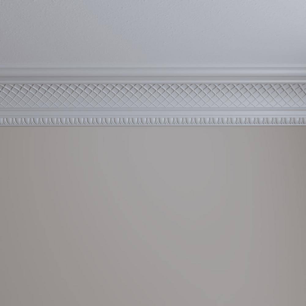 Brightton White Polyurethane Decorative Crown Moulding