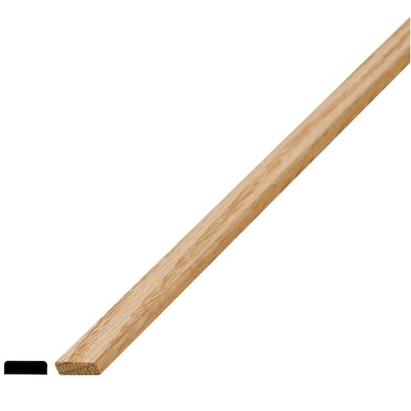 Alexandria Moulding WM 142 1/4 in. x 3/4 in. Oak Screen Molding