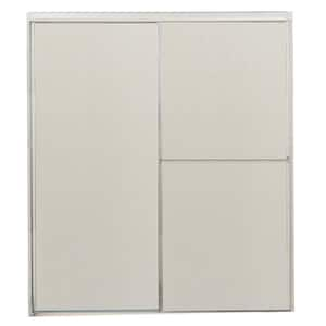 Contractors Wardrobe Model 6100 26-1/8 in. to 28-1/8 in. x 63 in. Framed  Pivot Shower Door in Bright Clear with Rain Glass 61-2663BCRNX - The Home  Depot