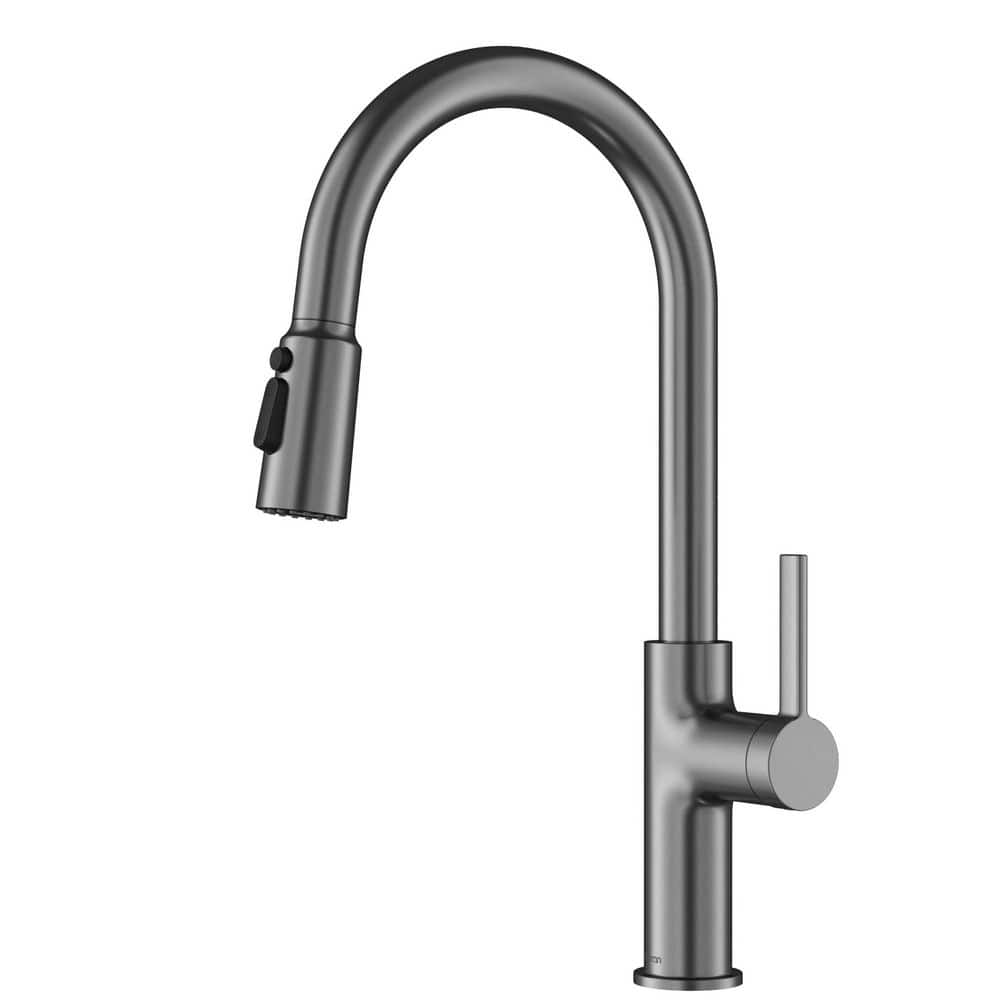 Stalbridge Single-Handle Pull-Down Sprayer Kitchen Faucet in Spot-Free Gunmetal Grey price history on PriceWatchPro