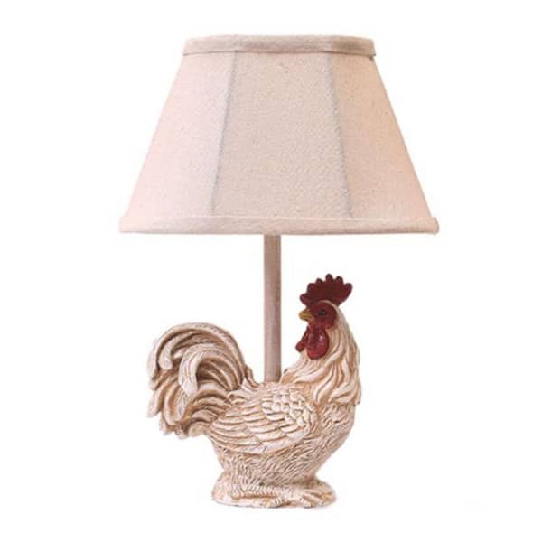 HomeRoots Josephine 13 in. White Table Lamp