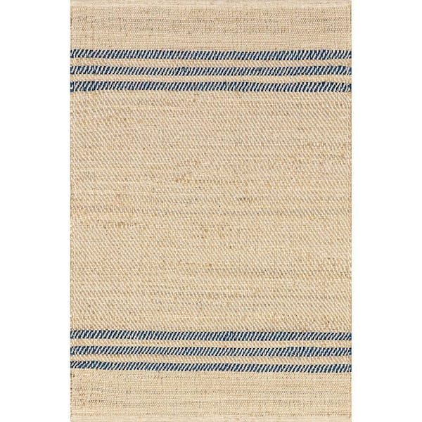 Meadow Striped Jute Natural 5 ft. x 8 ft. Area Rug