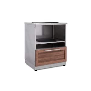 Stainless Steel Classic 28 in. W x 36.5 in. H x 24 in. D Outdoor Kitchen Kamado Cabinet in Grove