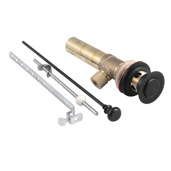 Kingston Brass Trimscape Pop-Up Drain with Overflow in Matte Black