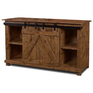 Stowe 60 in. Rustic Brown TV Stand Fits TV's up to 70 in. with Cable Management