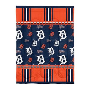 Rotary 4-Piece Multi-Colored Detroit Tigers Twin Size Bed in a Bag Set