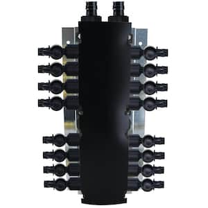 16-Port Plastic PEX-A Manifold with 1/2 in. Poly Alloy Valves