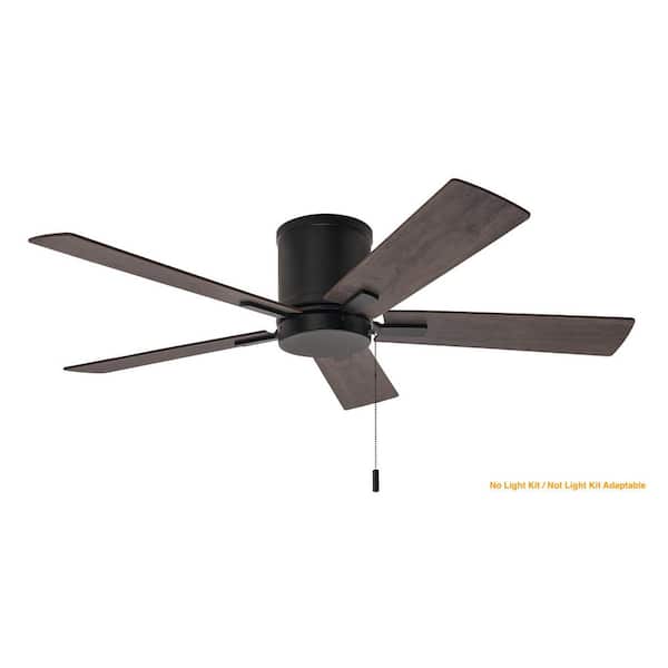 Hampton Bay Grantway 48 in. Indoor/Covered Outdoor Matte Black Low