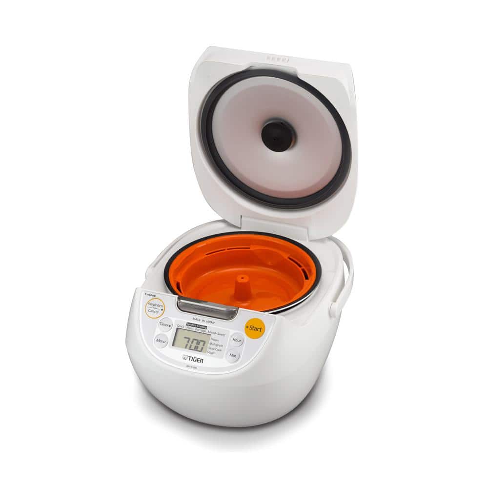 Micom 5.5-Cup White Rice Cooker with Tacook Cooking Plate