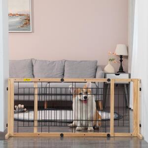 39.5 in. to 71 in. W Pet Barrier Freestanding Dog Gate