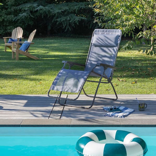 Lafuma Furniture R-Clip in Ocean (Blue) Color with Steel Frame
