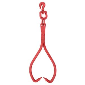 32 in. Swivel Skidding Tongs-Hook Connects to 3/8 in. Chain for Dragging, Pulling and Lifting Logs, Timber, Brush