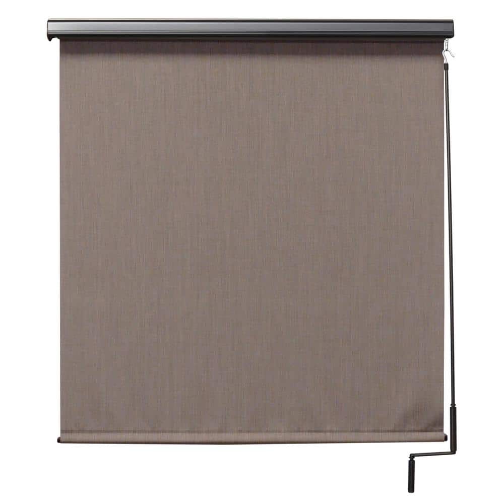 Sea Cliff Light and Dark Brown Cordless Outdoor Patio Roller Shade with Valance 84 in. W x 96 in. L price history on PriceWatchPro