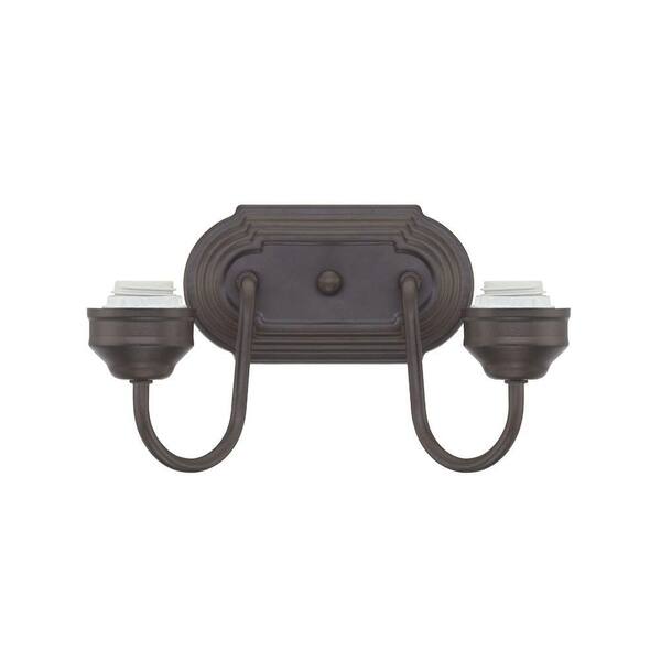Westinghouse 2-Light Oil Rubbed Bronze Wall Fixture