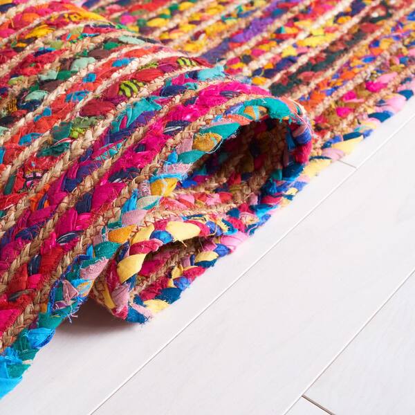 Safavieh Braided Stripe Rug - 2-ft x 3-ft - Cotton - Multicolour BRD308A-2