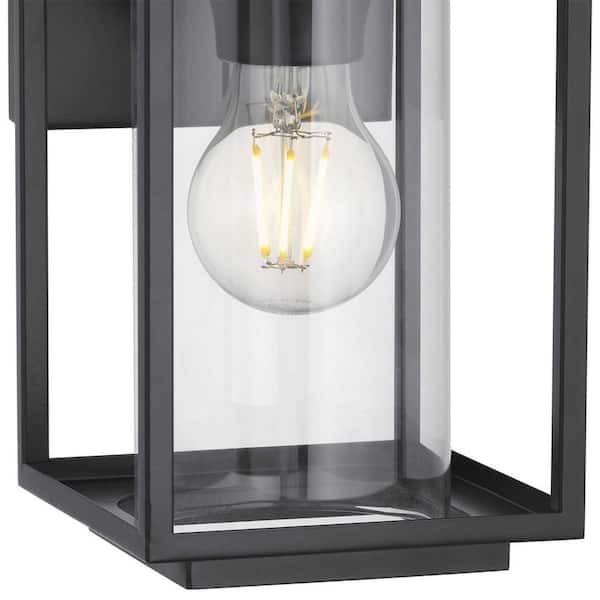 Outdoor Wall Lantern by  Progress Lighting Details about   1-Light Black 7.25 in 