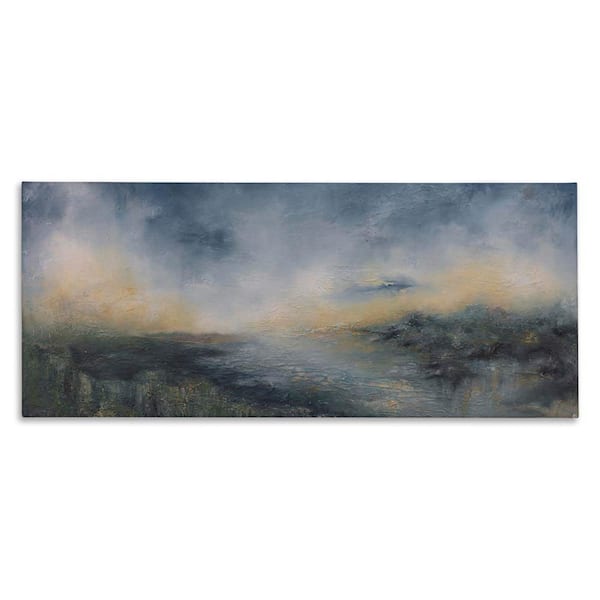 Stupell Industries Fame Islands Abstraction by Lydia Orange Unframed Abstract Graphic Art Print 20 in. x 48 in.