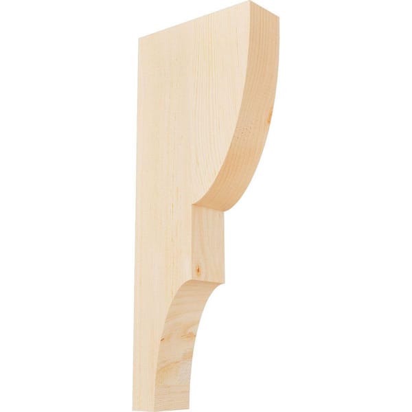Ekena Millwork 3-1/2 in. x 10 in. x 26 in. Douglas Fir Ridgewood Smooth Corbel