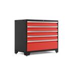 Pro Series 42 in. W x 37.5 in. H x 22 in. D 18-Gauge Steel Garage Tool Drawer Cabinet in Red