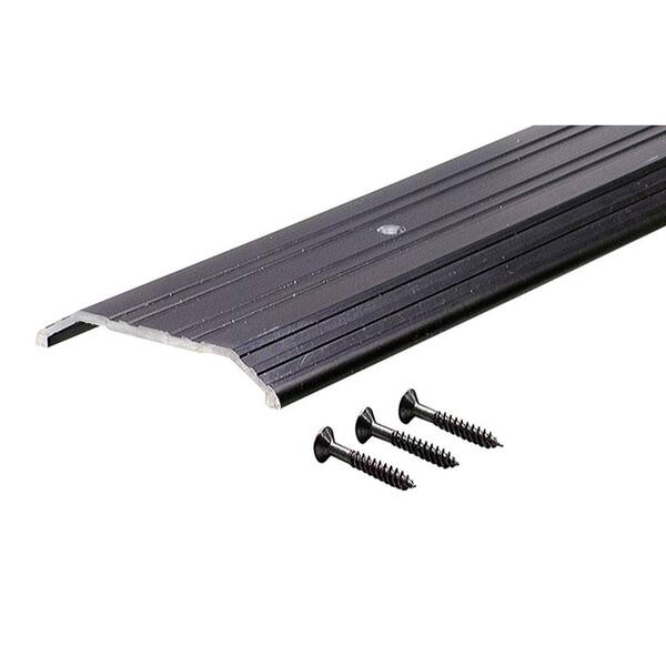 M-D Building Products TH014 1/2 in. x 4 in. x 72 in. Bronze Fluted Saddle Threshold