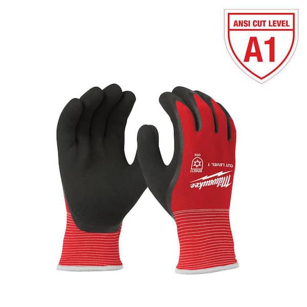 Milwaukee X-Large Red Latex Level 1 Cut Resistant Insulated Winter Dipped Work Gloves