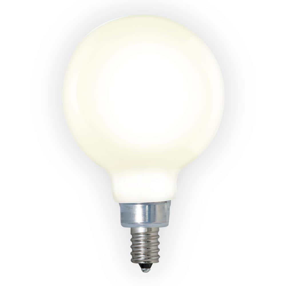 40-Watt Equivalent Dimmable (E12) Candelabra Screw Base Milky Filament G16 