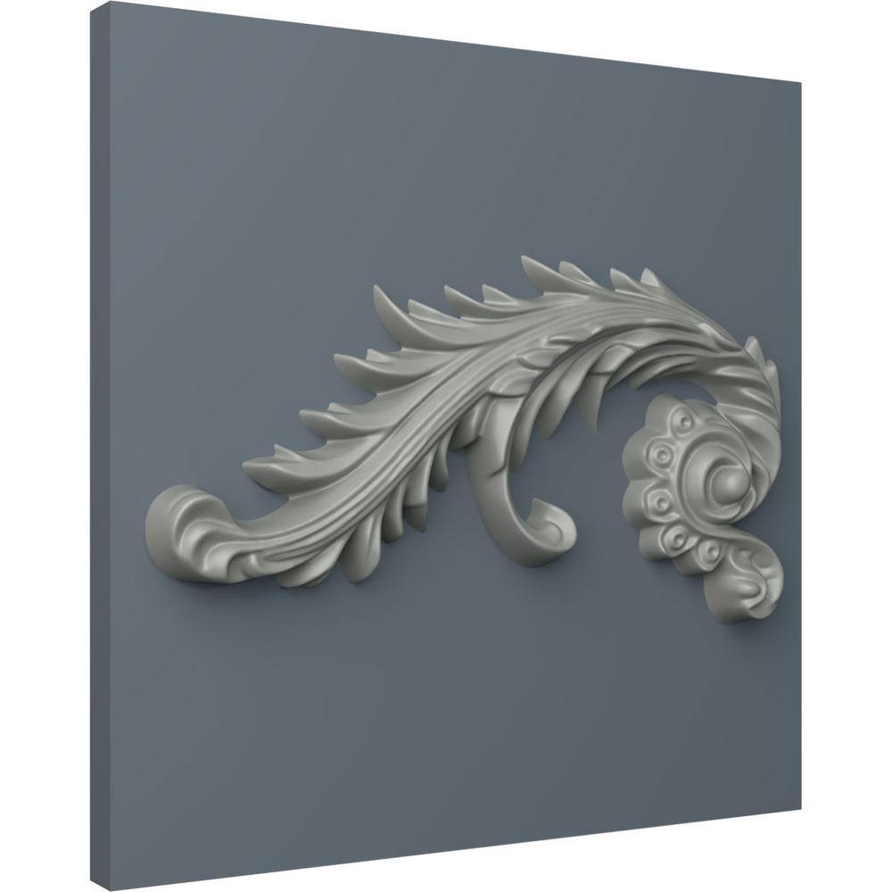 Primed Polyurethane Medway Scroll Onlay for Wall Trim
