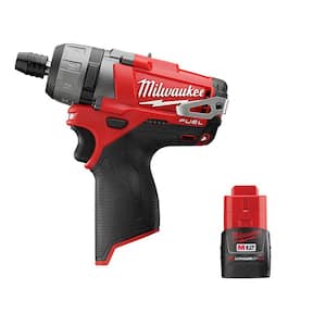 M12 FUEL 12V Lithium-Ion Brushless Cordless 1/4 in. Hex 2-Speed Screwdriver with 2.0 Ah Compact Battery