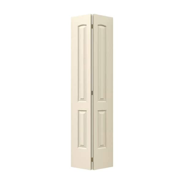 JELD-WEN 24 in. x 80 in. 2 Panel Continental Primed Smooth Molded Composite Closet Bi-fold Door