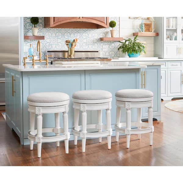 Newridge White Backless Counter Height, Kitchen Island Bar Stools Counter Height