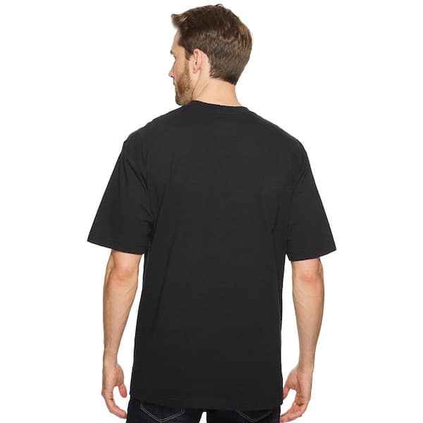 Cotton Short-Sleeve Large - Depot Men\'s The Black T-Shirt K87-BLK Regular Carhartt Home