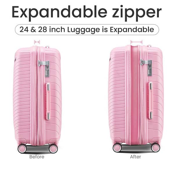 4 Piece Luggage Set With TSA-approved locks And Expandable Design