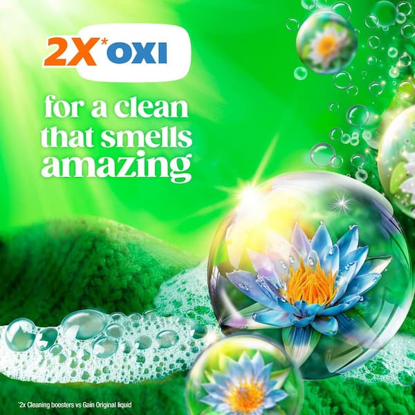 Gain Flings Ultra Oxi HE 3-In-1 Waterfall Delight Scent Laundry
