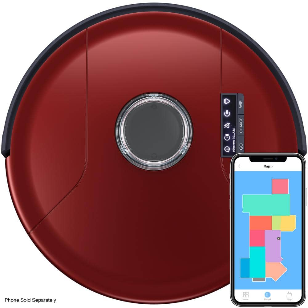 bObsweep PetHair Slam Robotic Vacuum with Smart Navigation, Bagless, Replaceable Filter, Multisurface in Jasper -  926670294635