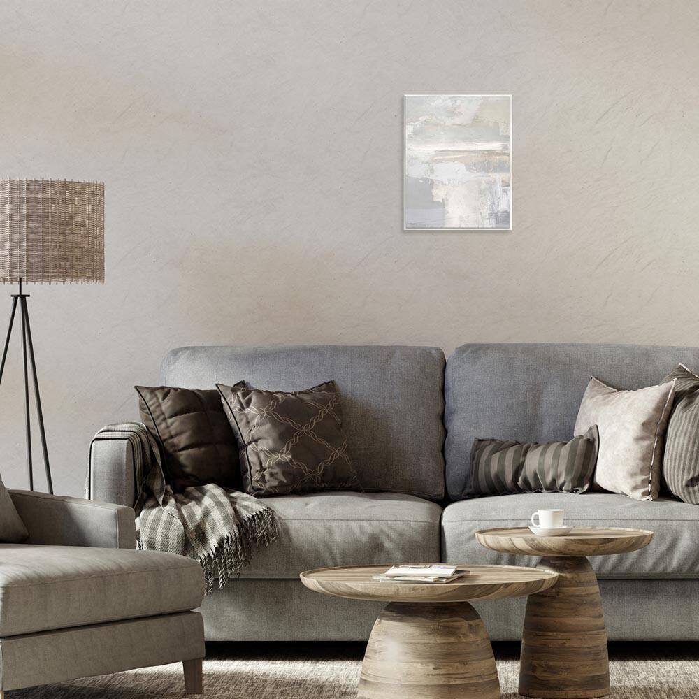 Cascading Soft Neutrals by Rachel Springer Unframed Abstract Graphic Art Print 14 in. x 11 in. price history on PriceWatchPro