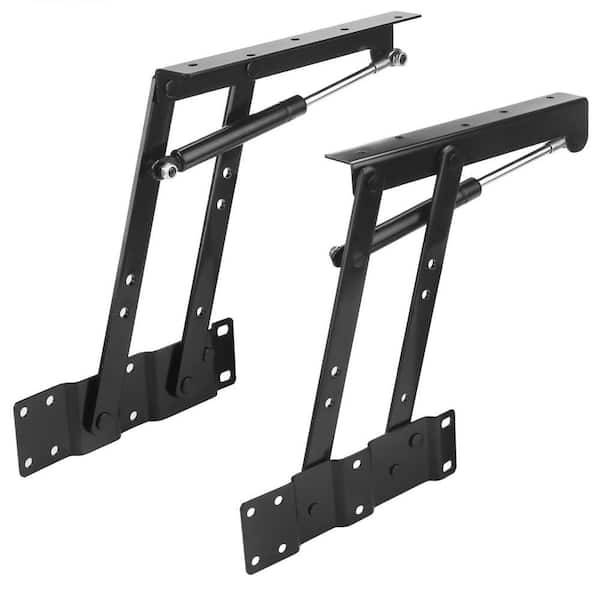 Heavy-Duty Folding Lift and Up Hinges, Lift Up Hydraulic Hinge for Coffee Table Furniture Lifting Tool (2-Pack)