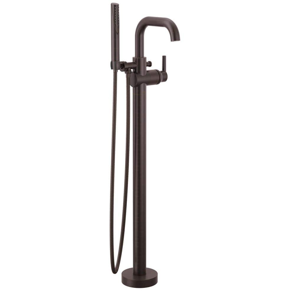 Rbfl Delta Trinsic 1-Handle Floor Mount Tub Faucet Trim Kit in Venetian ...