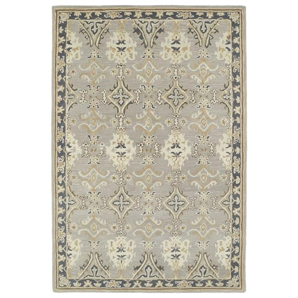 Kaleen Middleton Gray 8 ft. x 10 ft. Area Rug