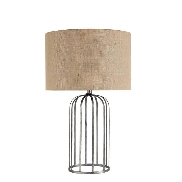 Silverwood Hopkins 24.5 in. Chrome Bird Cage Style Table Lamp