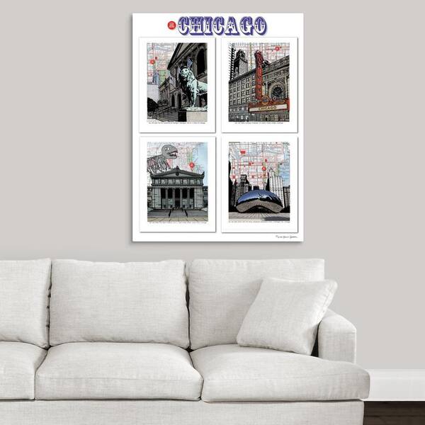 GreatBigCanvas "Chicago Poster" by Lyn and Stephen Sasser Canvas Wall Art